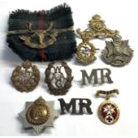10 Military badges includes St John badges etc please see images for details