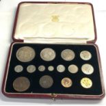 1937 Specimen coin set King George VI coronation royal mint