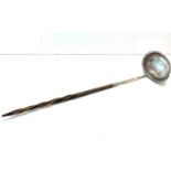Antique horn handle punch ladle not hallmarked but tested as silver