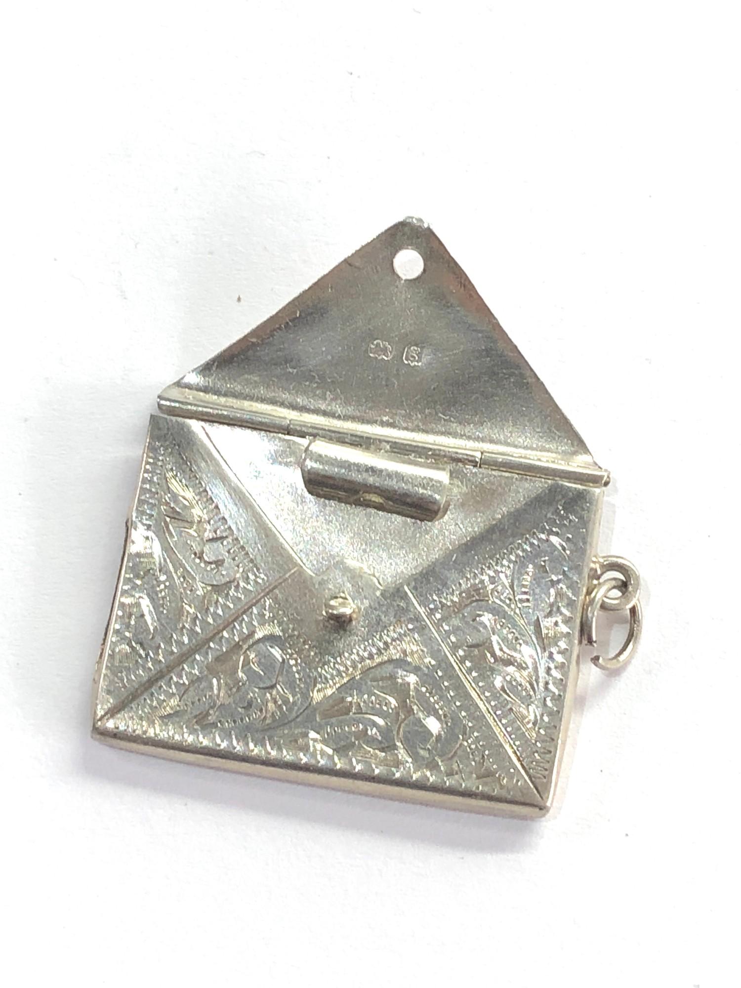 Small antique silver envelope stamp case Birmingham silver hallmarks please see images fordetails