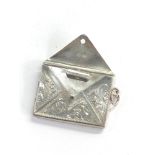 Small antique silver envelope stamp case Birmingham silver hallmarks please see images fordetails