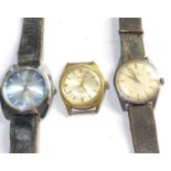 3 Vintage gents wristwatches all ticking but no warranty given please see images for details