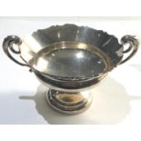 Hallmarked silver fruit bowl Birmingham silver hallmarks weight 150g