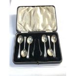 6 Silver tea spoons