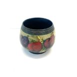 Small Early signed Moorcroft vase /bowl cracked measures approx 9cm dia height 7cm please see images