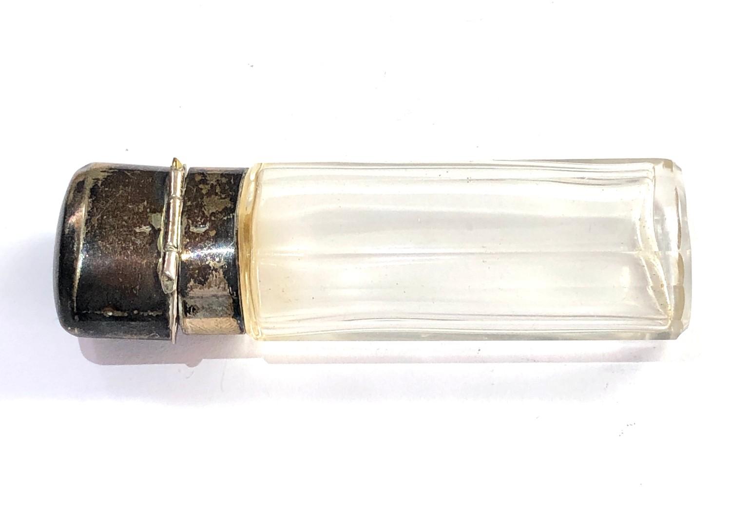 Antique niello silver top scent bottle complete with stopper approx 7cm tall please see images for - Image 3 of 3