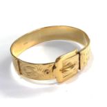 Vintage rolled gold 1/20 12ct buckle bangle please see images for details