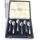 Boxed set of commemorative tea spoons weight 96g