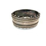 Victorian silver cuff bangle