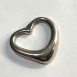 Tiffany & Co silver open heart pendant