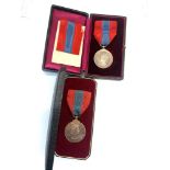 2 Imperial service medals boxed