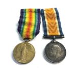 Pair of WW1 medals to 64058 gnr.r.w.harper r.a