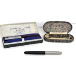 Boxed Conway Stewart pen set, Parker 51 boxed, Parker fountain pen