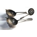 3 Antique silver shifter spoons