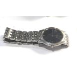 Citizen men's Eco Drive Stiletto Ultra thin sapphire wristwatch working order but no warranty given