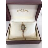 9ct gold Ladies Rotary watch and a Lanco gents wristwatch