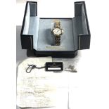 Boxed Maurice Lacroix ladies quartz wristwatch with box and receipt the watch is not working