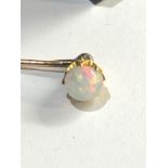 14ct gold opal earring and stick pin