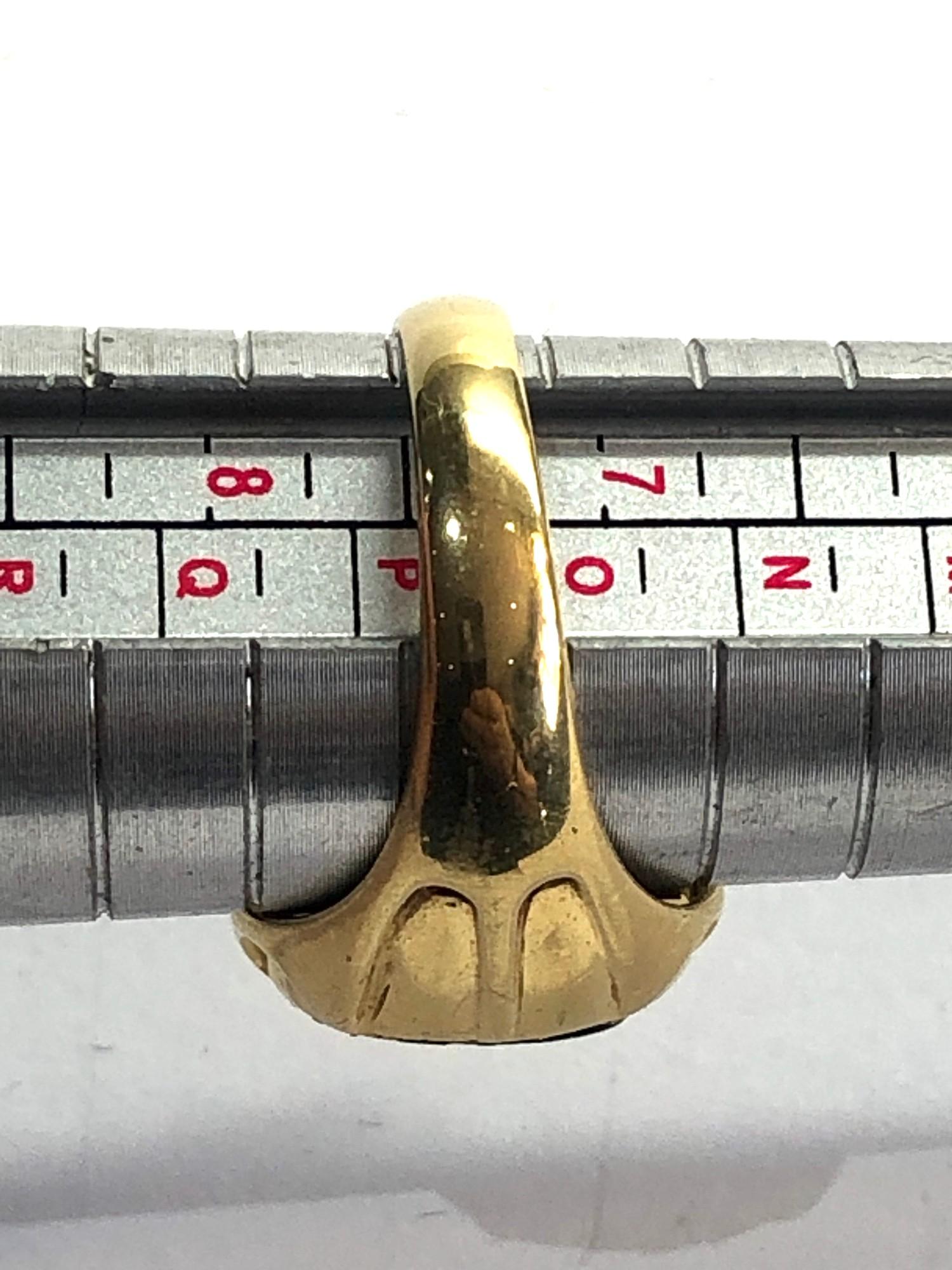 Vintage 18ct gold mosaic ring weight 9.7g - Image 4 of 4