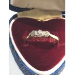 18ct gold diamond ring weight 2.6g