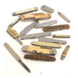 Selection of vintage pocket knives