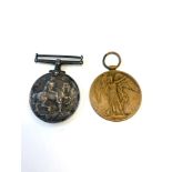 Pair WW1 medals to 10372 pte.j.c.hyde r.w.kent .r