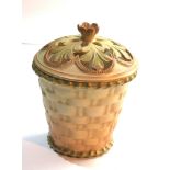Royal Worcester blush ivory lidded pot pourri, Pot in good condition measures approx height 11.5cm