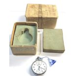 Vintage G.P.O Minerva split second stopwatch in working order boxed, no warranty given