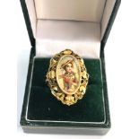 Vintage 18ct gold picture ring weight 6g
