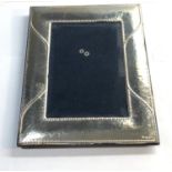 Large silver picture frame measures approx 24cm by 18cm