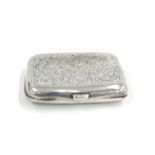 Antique silver cigarette case Birmingham silver hallmarks weight 45g