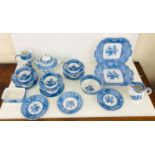 Selection of Spode Camilla blue and white china approx 25 pieces