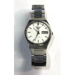 Vintage Seiko 5 automatic 6309-8970 wristwatch in good overall condition working order but no