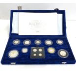 The united Kingdom Millennium silver coin collection boxed with coa