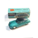 Rare Vintage Corgi Toys 210 Citroen D.S.19 boxed car in good condition box missing flaps please