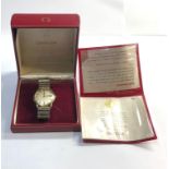 Vintage 9ct gold Omega automatic gents wristwatch in non working order, crown not original Omega,