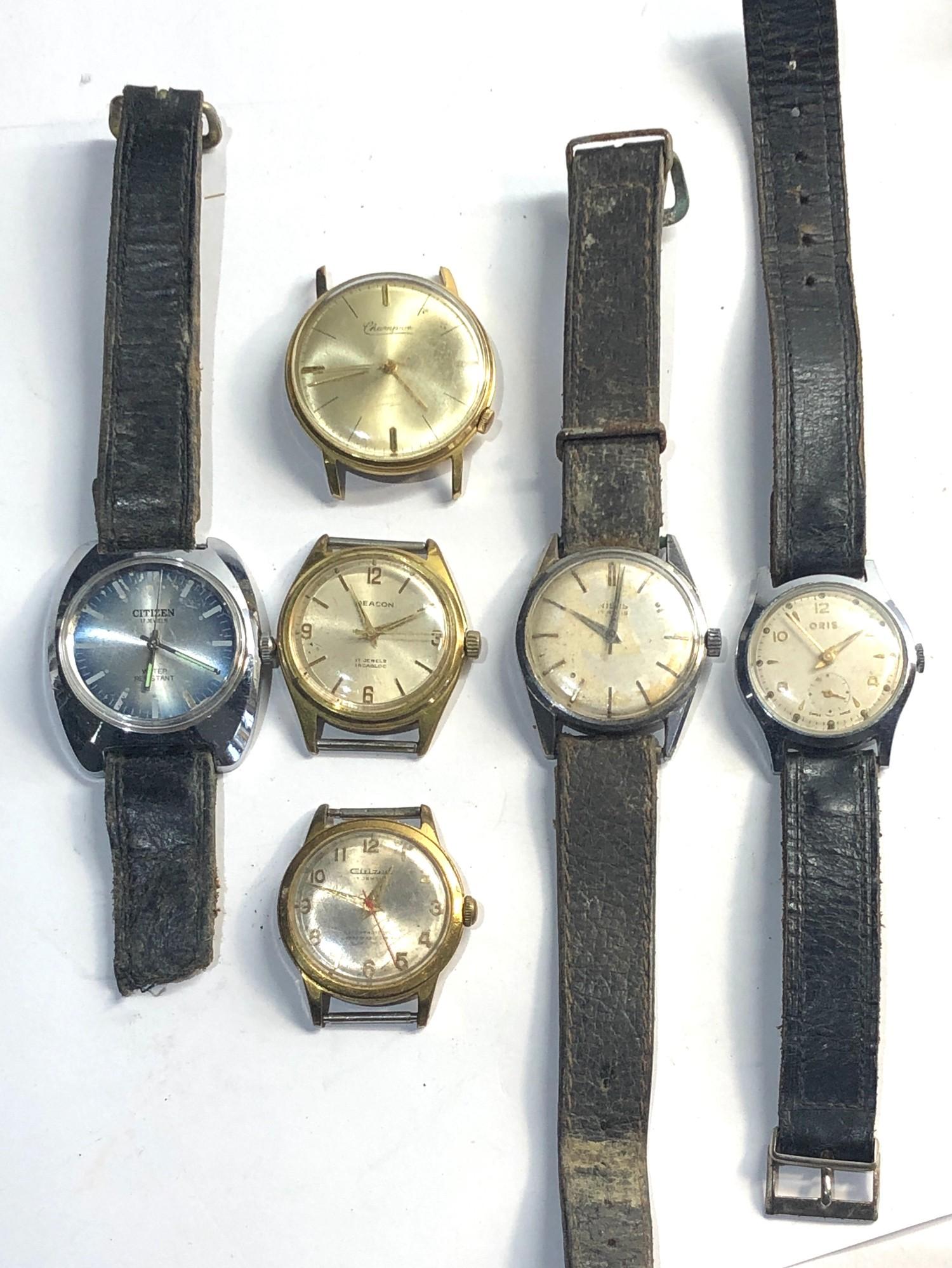 Selection of 6 vintage mechanical wristwatches