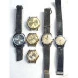 Selection of 6 vintage mechanical wristwatches