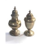 Victorian silver pepper pot and 1 other