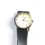 Vintage Roidor 21 jewel Wristwatch 25 Years Service Distilleries company Manual Wind ticking but