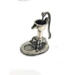 Dutch silver miniature water pump dutch sword hallmark