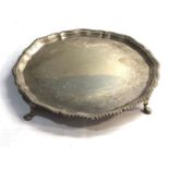 Harrods silver salver tray london silver hallmarks weight 540g