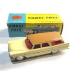 Vintage Corgi Toys 219 plymouth sports suburban station wagon in good condition box missing flaps