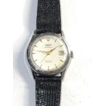 Vintage Tissot visodate camping automatic gents stainless steel wristwatch in working order but no