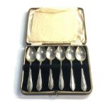 Boxed silver tea spoons