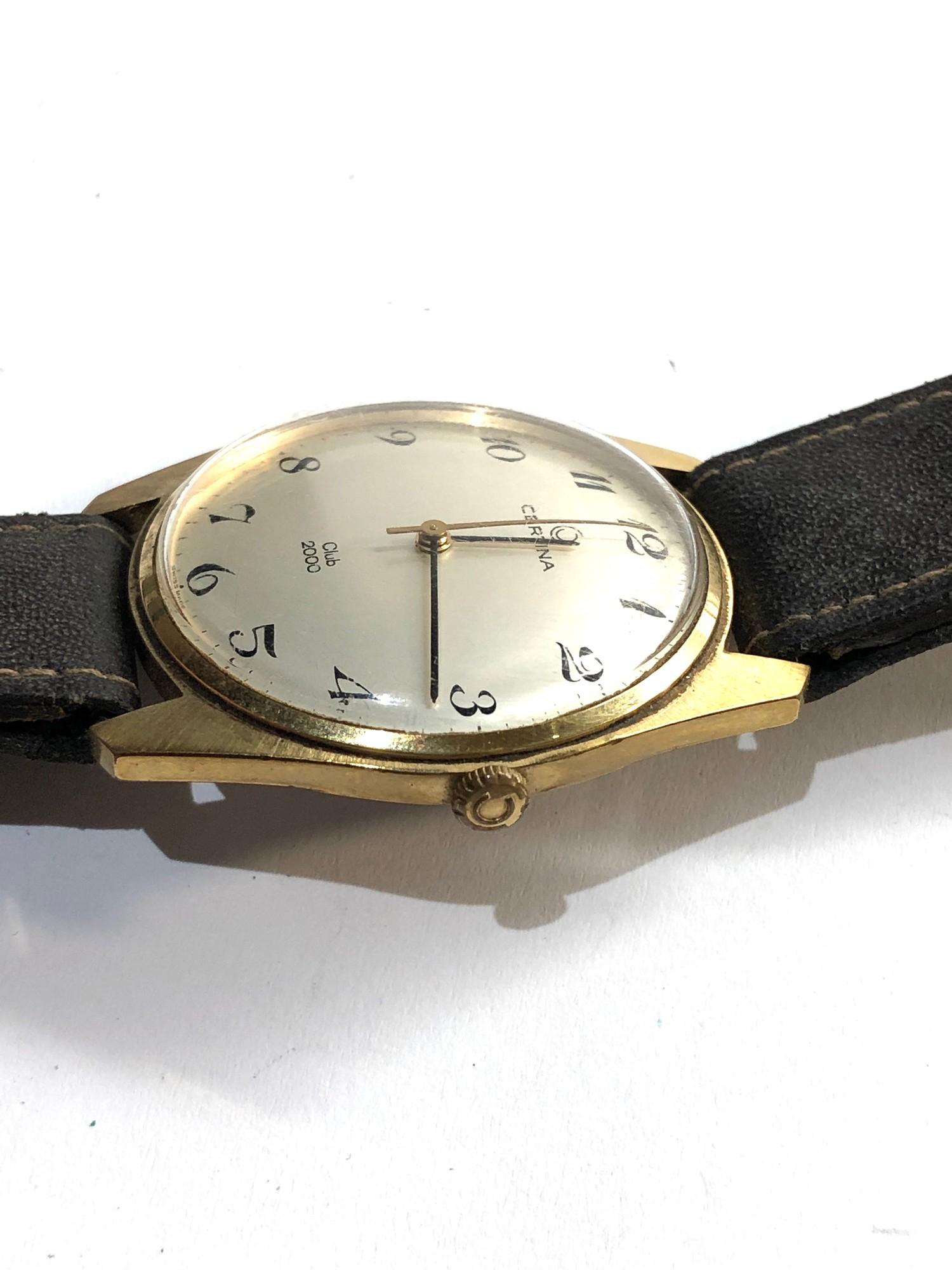 Vintage Certina Club 2000 Gents mechanical wristwatch in working order but no warranty given - Image 2 of 3