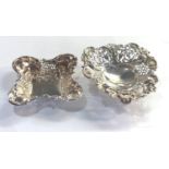 2 silver sweet dishes