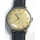 Girard Perregaux gents wristwatch watch winds and ticks but no warranty given need repair to lug