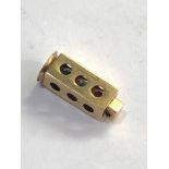 Vintage 9ct gold swivel traffic light charm weight 1.5g