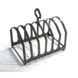 Antique silver toast rack Birmingham silver hallmarks weight 100g